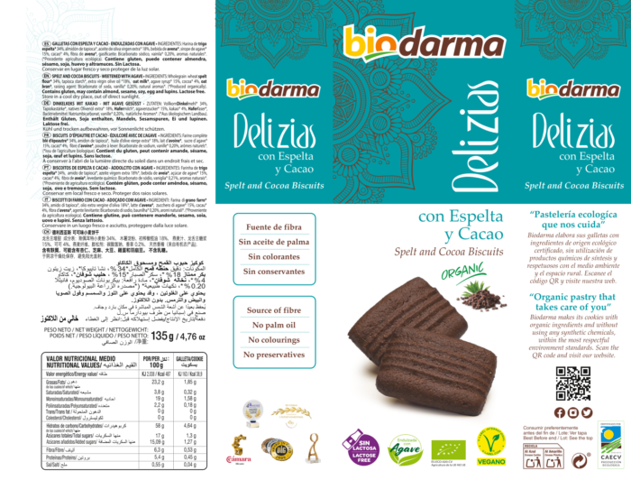 Información nutricional Biodarma