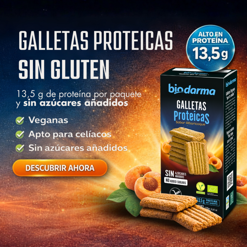 Galletas Proteicas - Biodarma - Sin Gluten - Veganas
