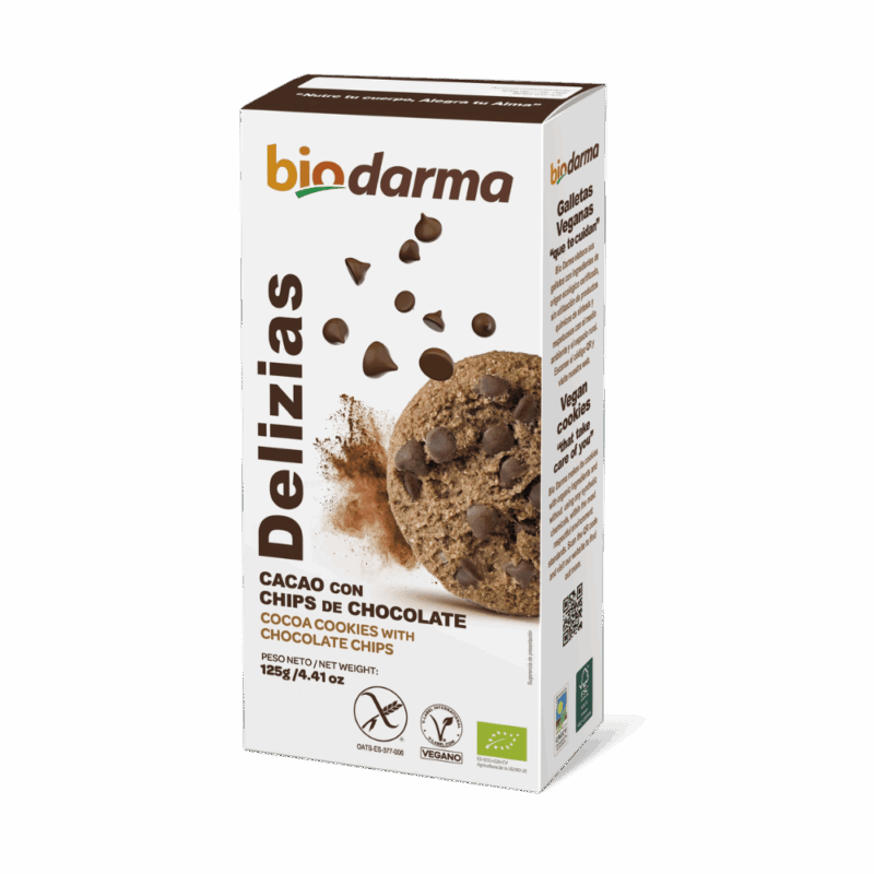 Delizias de Cacao con chips sin gluten