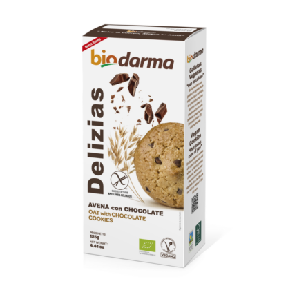 Delizias de Avena con Chocolate SIN GLUTEN - Biodarma