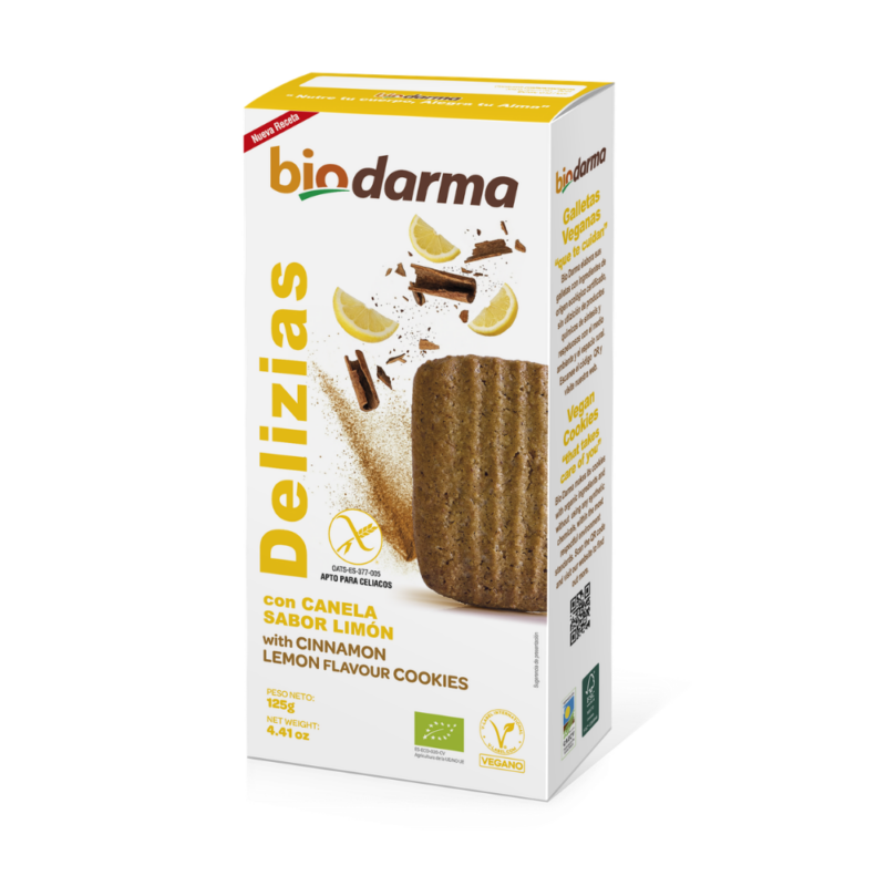 Delizias de Avena con Limón SIN GLUTEN - Biodarma