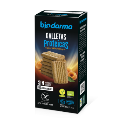 Galletas protéicas sabor albaricoque - SIN GLUTEN (Apto para celíacos) - Biodarma